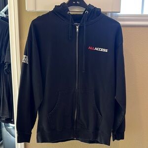 All Access Black Zip-Up Hoodie
